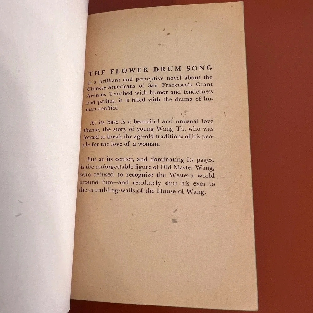 The Flower Drum Song C. Y. Lee Dell D241 Vintage 1958 Paperback First Printing